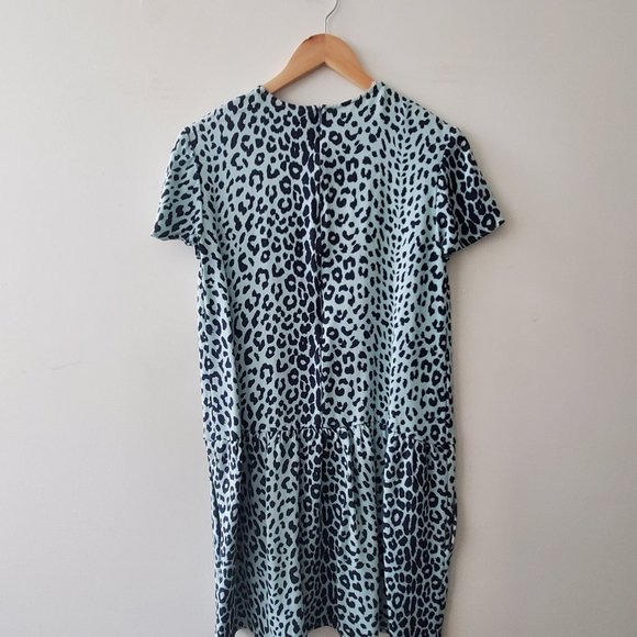House of Hackney Eden Crepe Dress, US 4 / UK 8 in Blue Leopard Print. - Picture 2 of 4